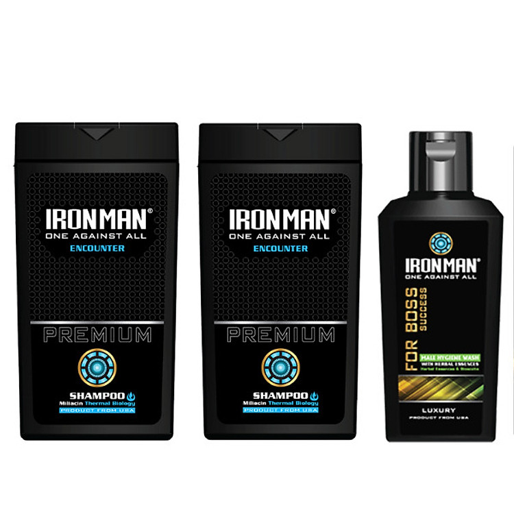 Sữa tắm gội toàn thân 2in1 IROMAN - VIP hương nước hoa dành cho nam kiểm soát dầu nhờn 650g