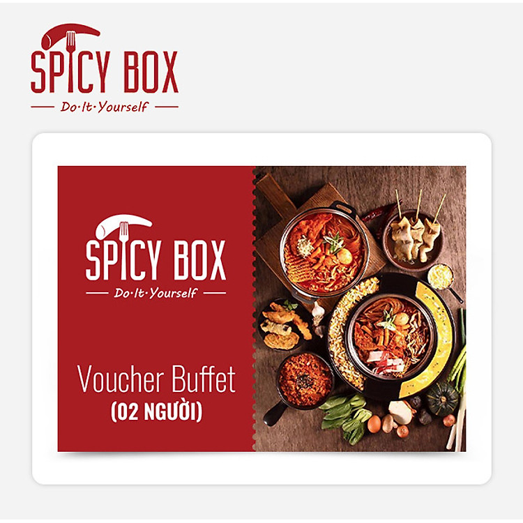 Spicy Box - Voucher Buffet Dành Cho 2 Nguời Trị Giá 284K