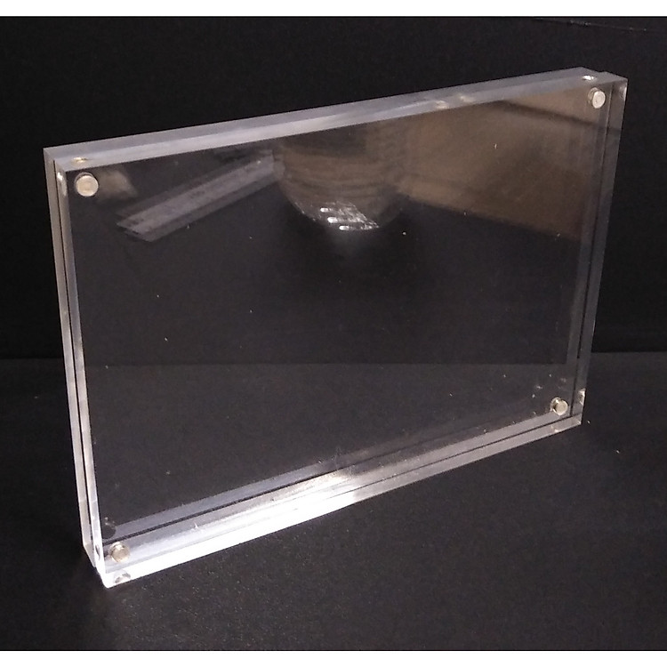 Khung ảnh mica trong suốt gắn nam châm để bàn