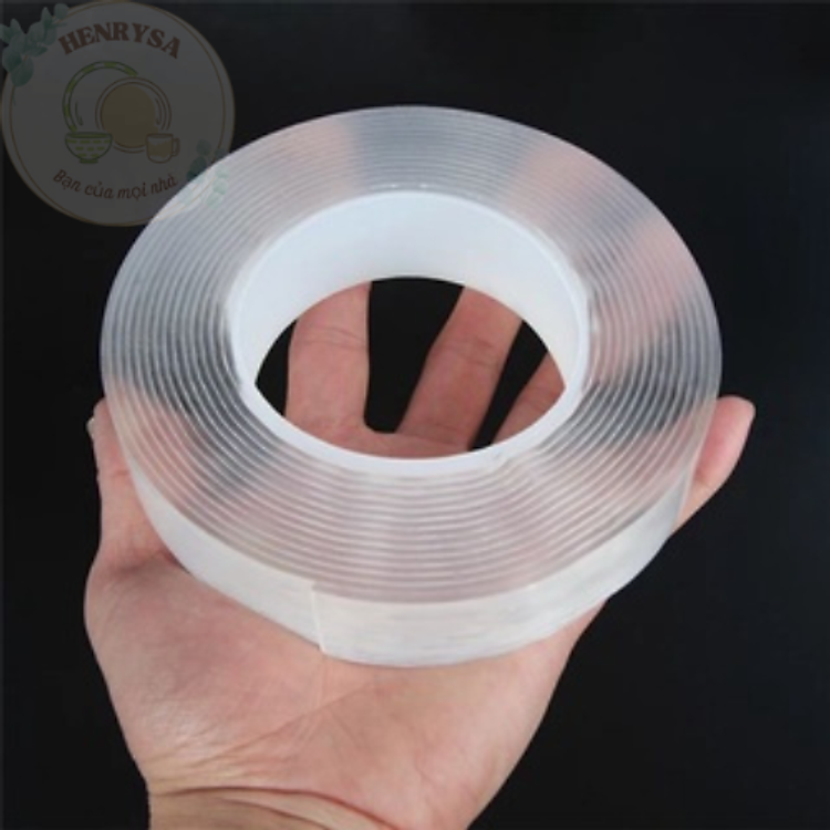 Băng Keo Nano 2 Mặt Trong Suốt Dài 5 Mét - Ảnh 6