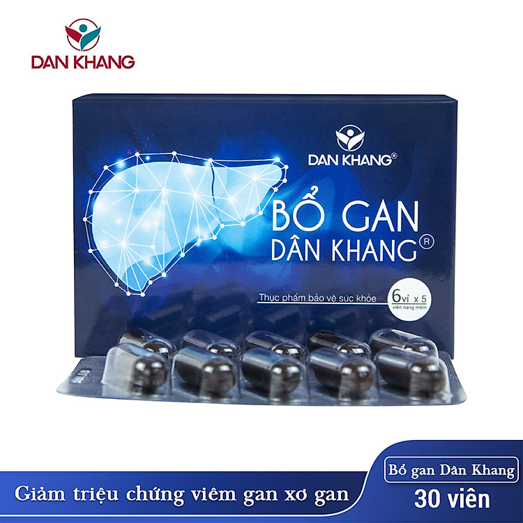 Viên Uống Giải Độc, Tăng Cường Chức Năng Gan, Bổ Gan Dân Khang (Hộp 3 vỉ x 10 viên)