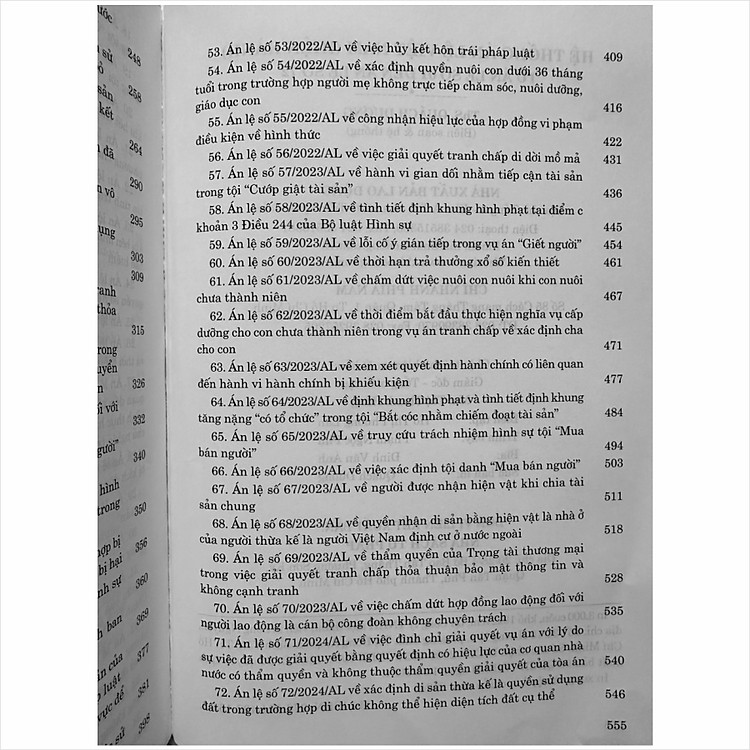 Hệ Thống Án Lệ Việt Nam – Từ Án Lệ số 01 đến Án Lệ số 72 (V2481TP) - Ảnh 7
