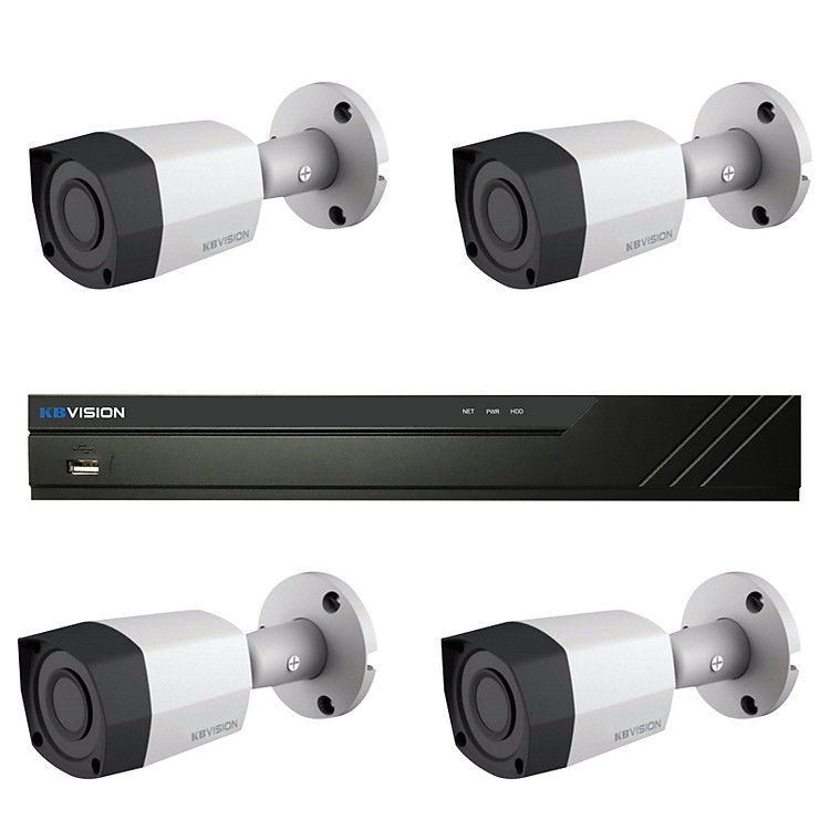Trọn bộ camera quan sát 4 camera - Hàng Chính Hãng