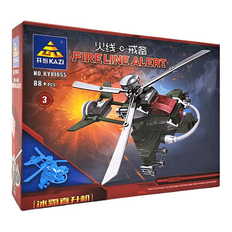 Đồ Chơi Lắp Ráp Máy Bay Trực Thăng Kazi Chính hãng Giá rẻ - Hình ảnh 5