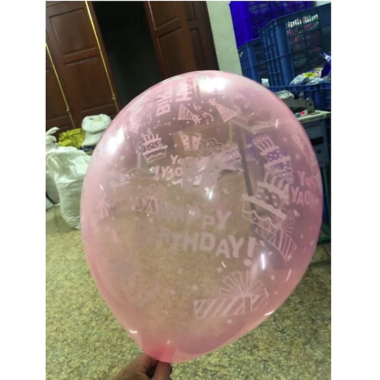 Bịch 100 Quả Bóng Bay Cao Su Chấm Bi Size 35cm (2.8gr) - Vàng - Ảnh 4