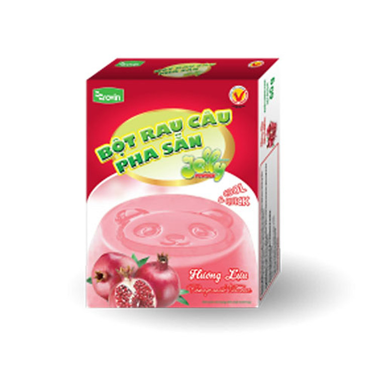 Bột Rau Câu Pha Sẵn Hương Lựu Rovin (Hộp 60g)