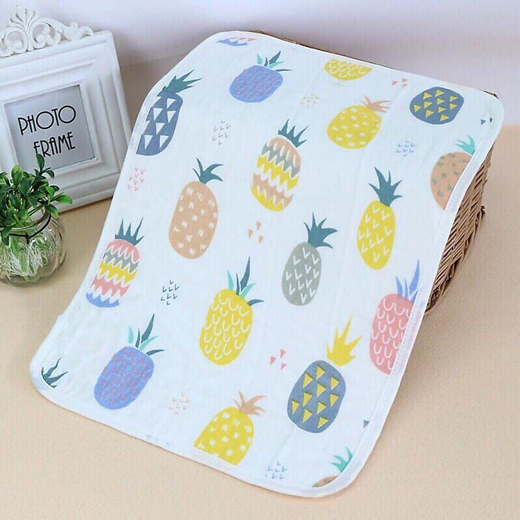 Lót Tè Organic Sợi Tre 5 Lớp cho bé (50cm x 70cm giao màu ngẫu nhiên)