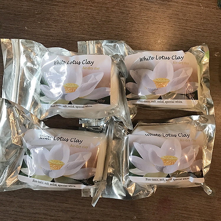 Đất sét White Lotus chuyên dùng làm hoa cao cấp 1kg (4 gói 250g)