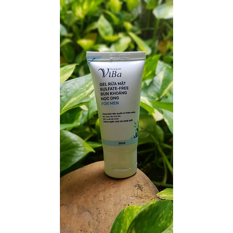 Gel Rửa Mặt Sulfate-Free Viba Bùn Khoáng Nọc Ong For Men - 30ml