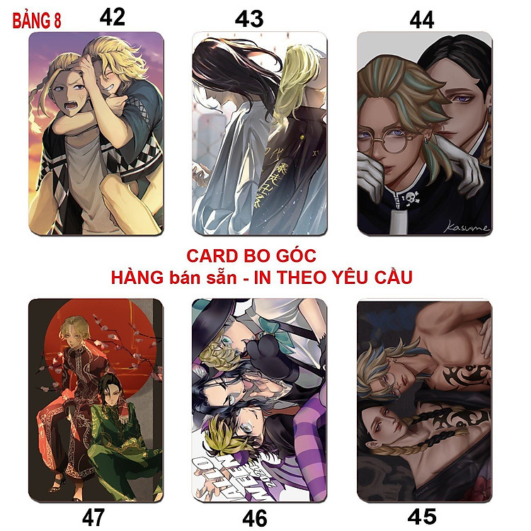 Card bo góc Tokyo Revengers (6 ảnh)