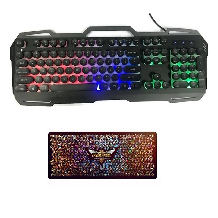 Bàn Phím Chơi Game G360 Bàn phím máy tính giả cơ Tặng lót chuột liên minh 70cm