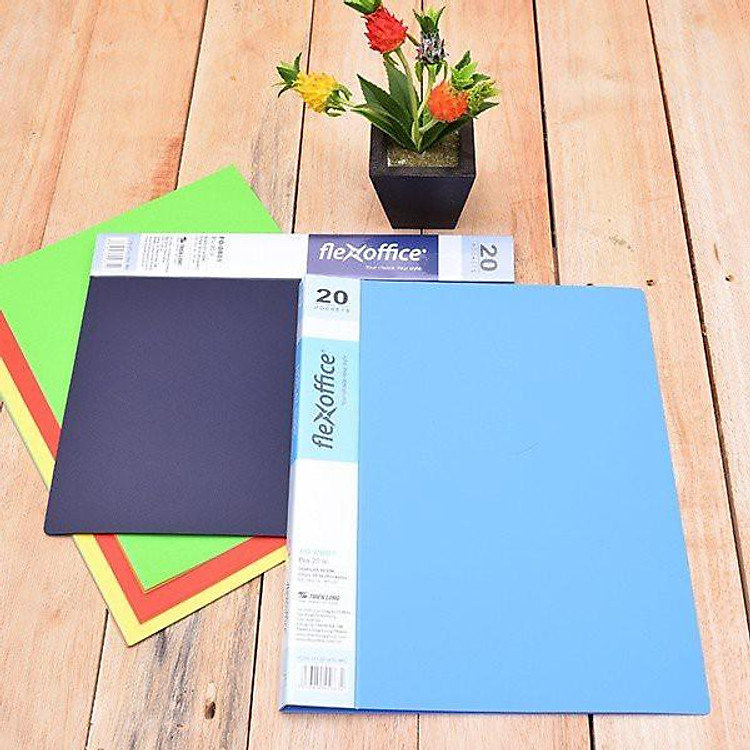 Bìa 20 lá A4 Thiên Long Flexoffice FO (lưu trữ 200 tờ) - Màu xanh đậm - Ảnh 3