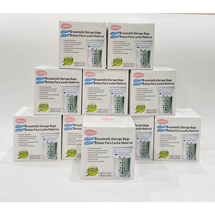 Túi trữ sữa UNIMOM 210ml - Hộp 60 túi Uy tín Giá tốt - Hình ảnh 4