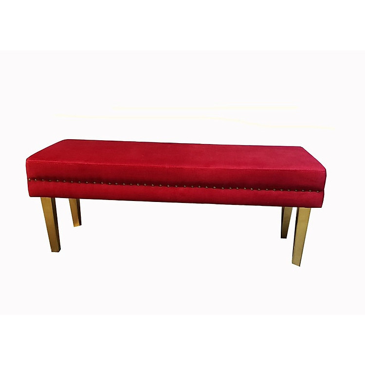 Ghế Đôn Dễ Thương - Đôn Sofa Dài Bọc Vải Nhung Mềm Mịn