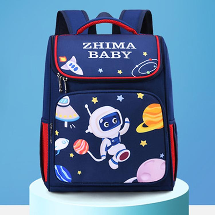 Balo chống gù, cặp học sinh tiểu học dáng hộp có phản quang, chống thấm nước cho bé trai - BL109