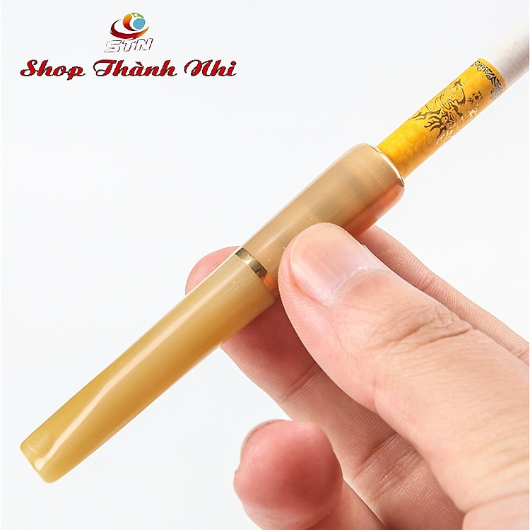 Tẩu thuốc nhựa sừng cao cấp sang trọng, gắn điếu