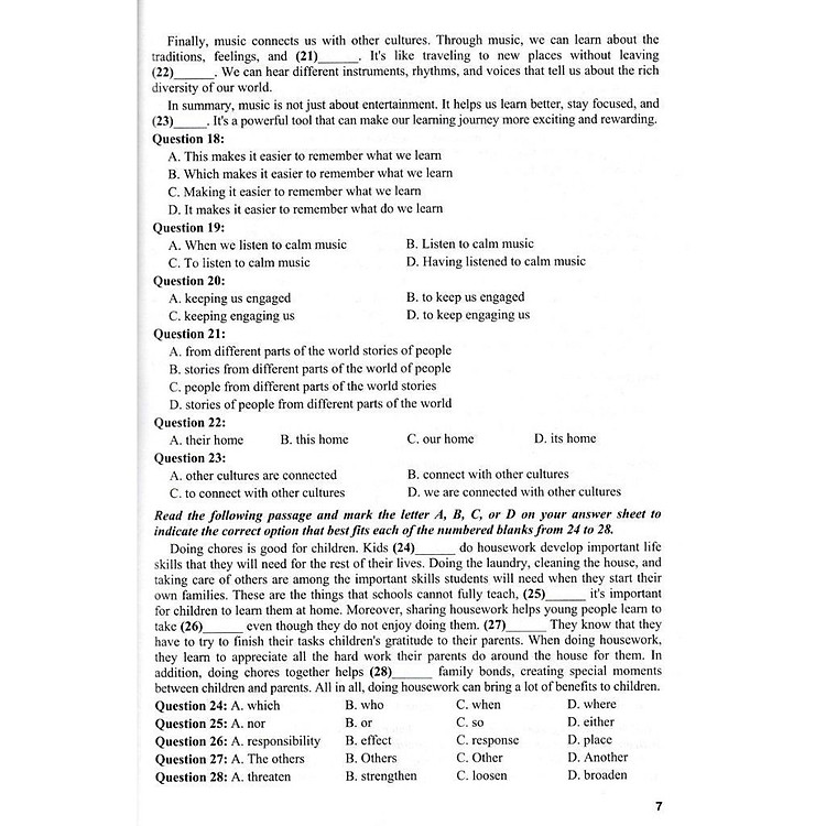 36 Bộ Đề Tiếng Anh Theo Cấu Trúc Đề Minh Họa Kì Thi 2025 Luyện Thi THPT Quốc Gia - Ảnh 5