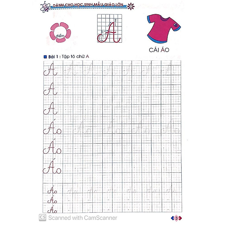 Bé Vào Lớp 1 - Bé Tập Tô Chữ Hoa Dành Cho Học Sinh Mẫu Giáo Lớn - Ảnh 5