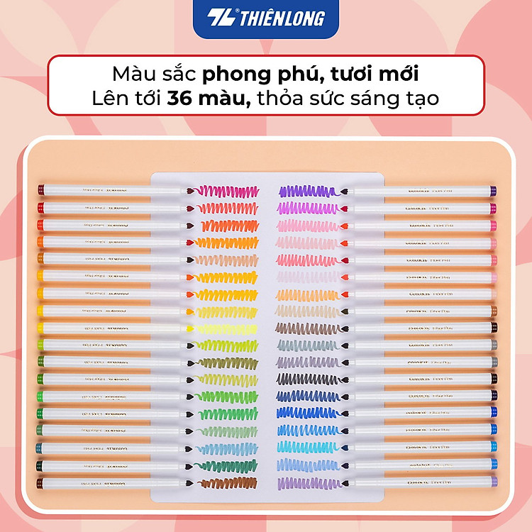 Bút Lông Màu Thiên Long Fiber Pen SWM-C006 (36 màu) - Ảnh 7