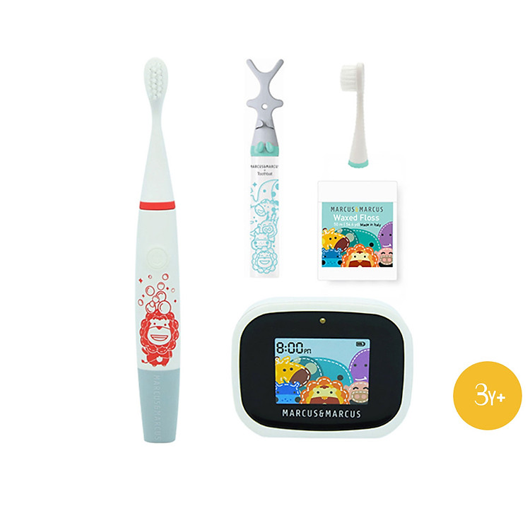 Bộ bàn chải tập đánh răng cho bé Premium Marcus & Marcus, từ 3 tuổi - Marcus