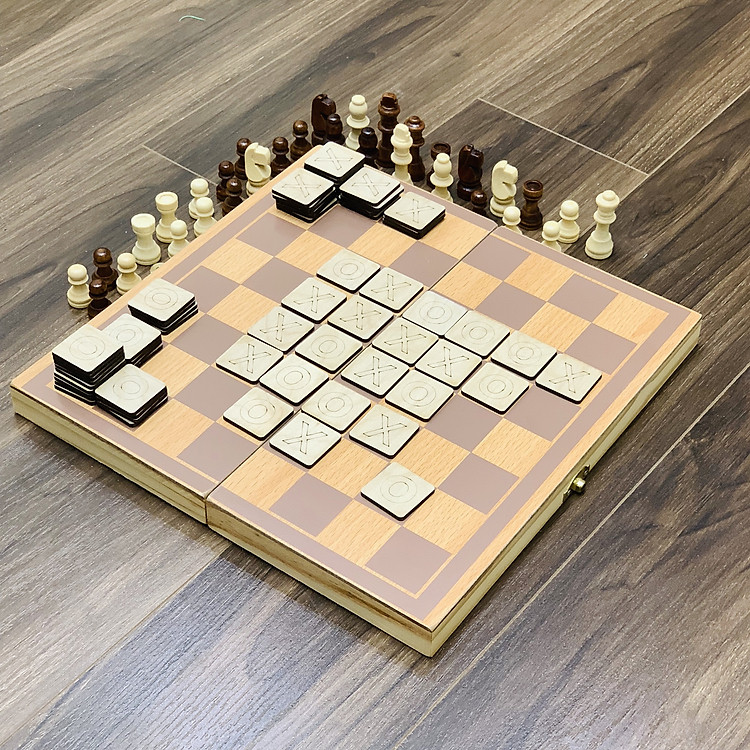 Bộ Đồ Chơi Cờ Caro và Cờ Vua Chính hãng Tiết kiệm - Hình ảnh 3