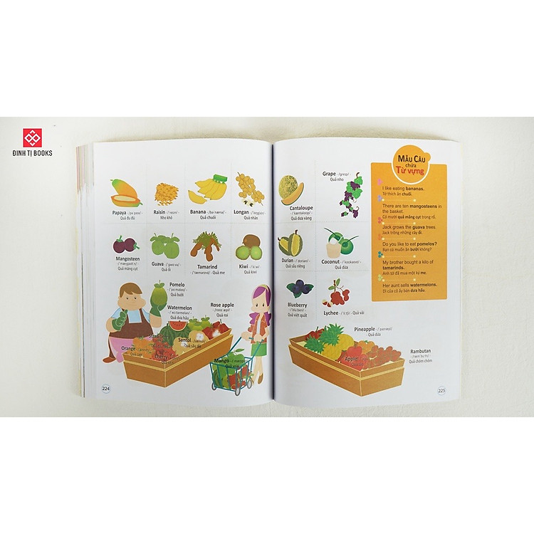 4000 Từ Vựng và Mẫu Câu Tiếng Anh Thiết Yếu Cho Trẻ Em - Song Ngữ Việt Anh Cho Trẻ Từ 4 Tuổi - Ảnh 4