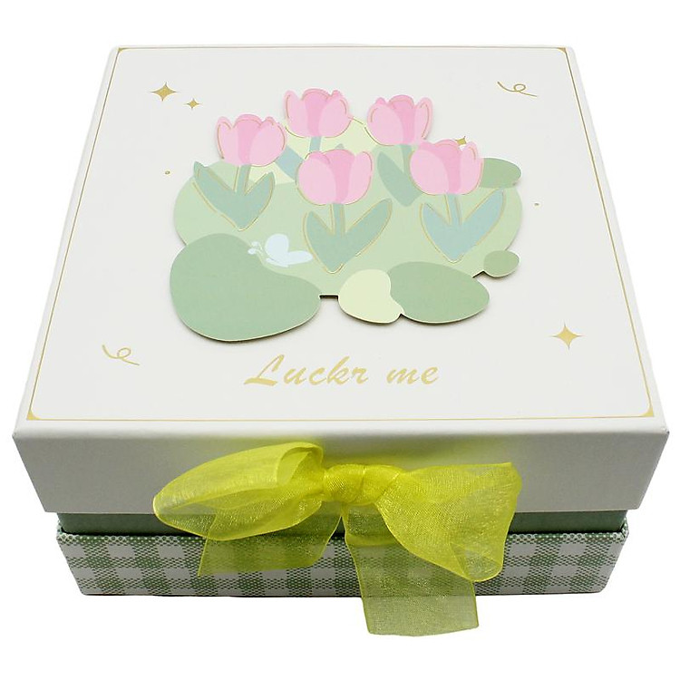 Hộp Quà Vuông Nắp Rời Size Vừa 18 x 18 cm - Ảnh 2