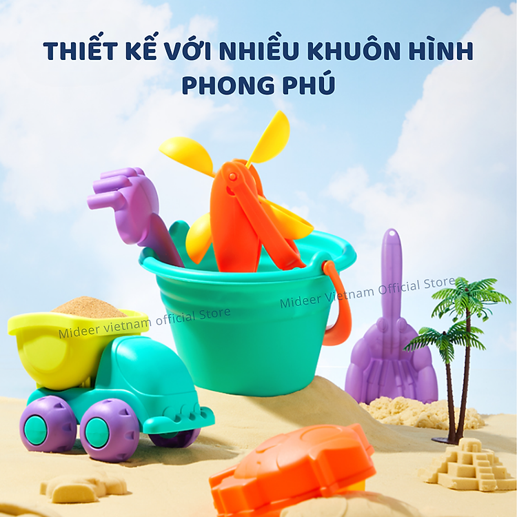 Đồ Chơi Xúc Cát Biển Mideer Chính hãng Tiết kiệm - Hình ảnh 4