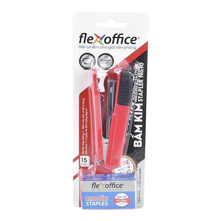 Bộ Bấm Kim số 10 và Kim Bấm Flexoffice FO-ST03-S2 - Ảnh 4