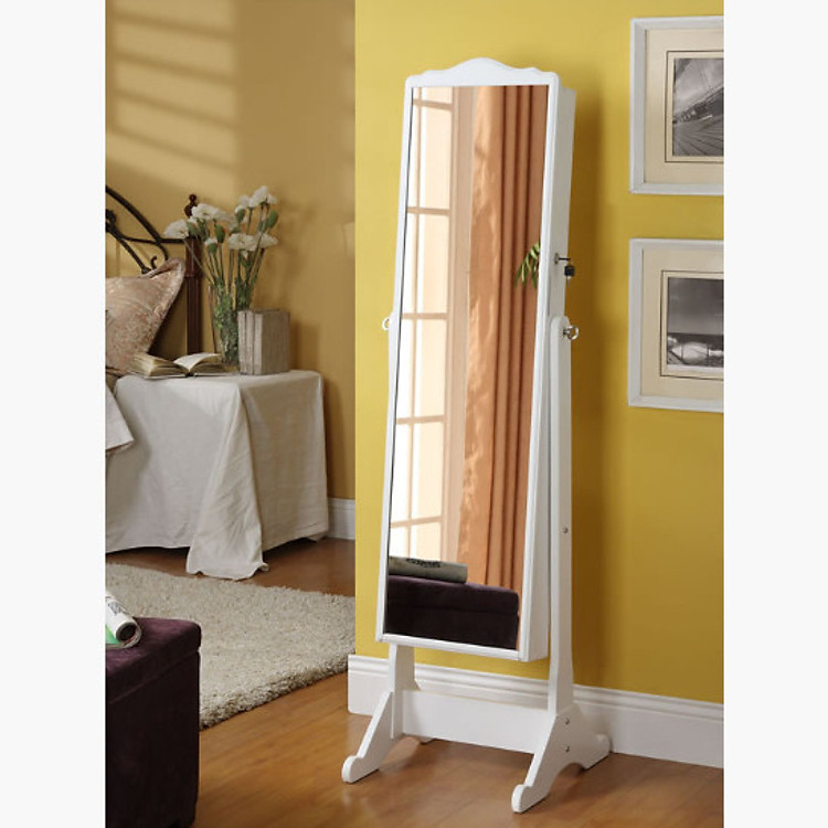 TỦ GƯƠNG SOI ĐỰNG TRANG SỨC DI ĐỘNG TOÀN THÂN BẰNG GÕ