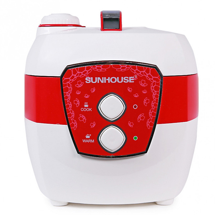 Nồi Cơm Điện Sunhouse SHD8620 (1.8L) - Trắng Đỏ - Hàng chính hãng