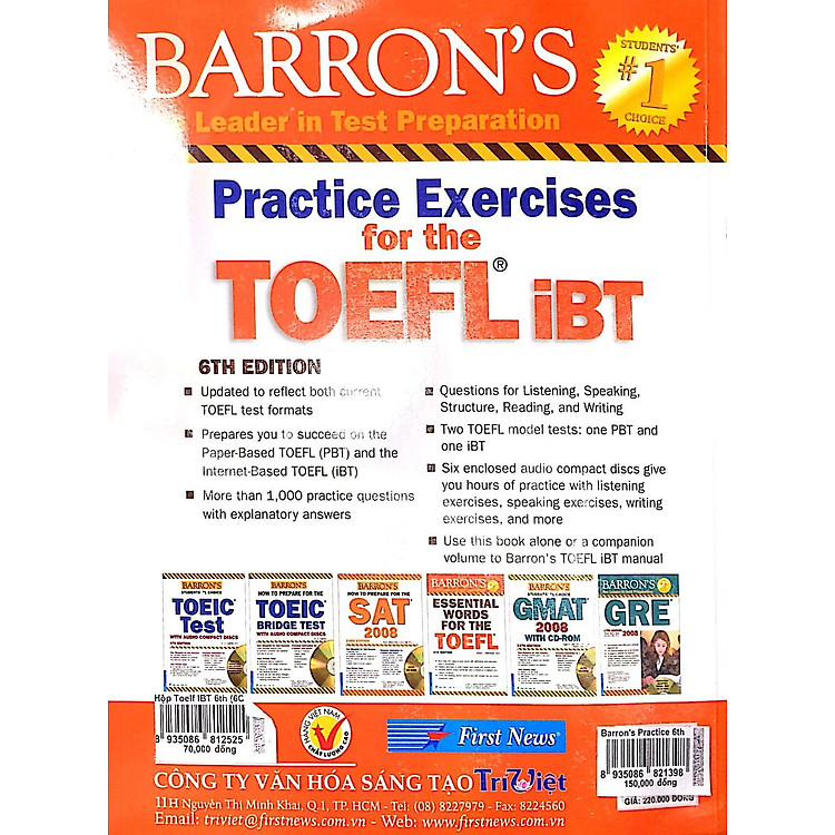 Practice Exercises For The TOEFL iBT (6th Edition) - Ảnh 7