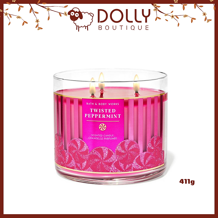 Nến Thơm 3 Bấc Bath And Body Works 3-Wick Candle 411g
