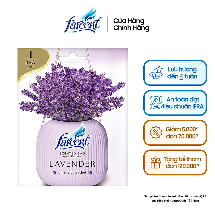 TÚI THƠM HƯƠNG HOA OẢI HƯƠNG FARCENT 10G - FARCENT