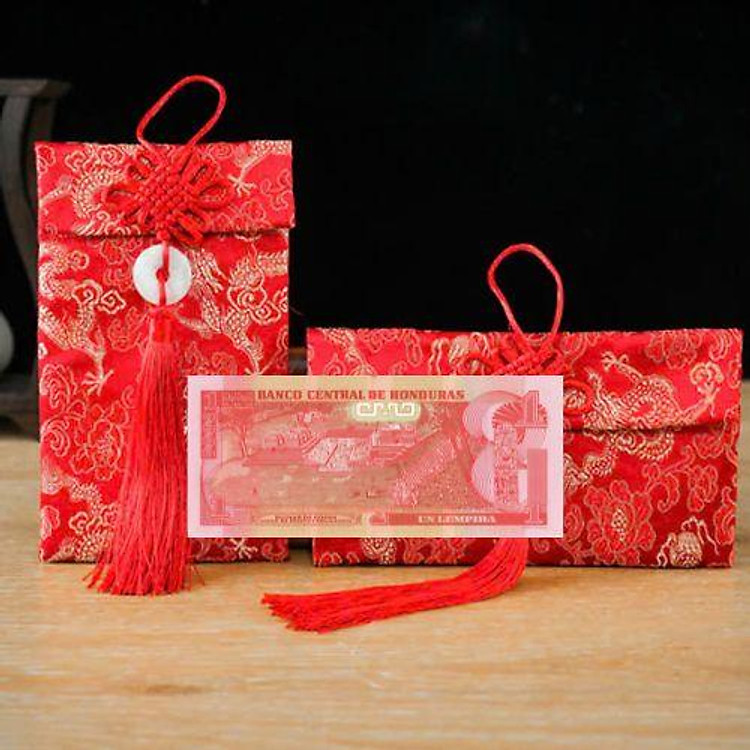 Túi gấm màu đỏ Honduras loại 1 - Ảnh 2