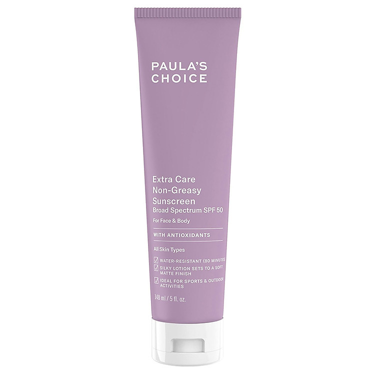 Kem Chống Nắng Siêu Chịu Nước SPF 50 Paula's Choice Extra Care Non Greasy Sunscreen SPF 50 (148ml)