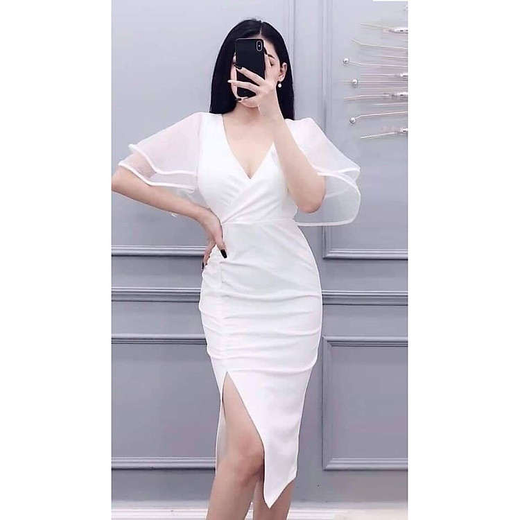 Đầm Ôm Phối Ren Dự Tiệc - DO-1909083