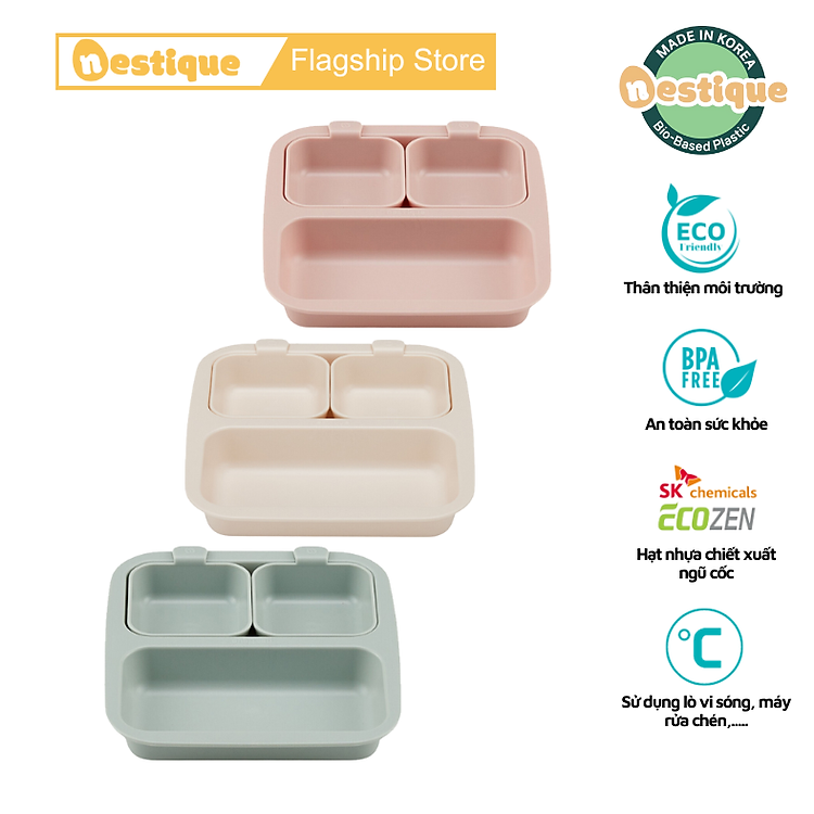 Khay Ăn Trẻ Em Nestique N-12 Cao Cấp Chính hãng Giá rẻ - Hình ảnh 3