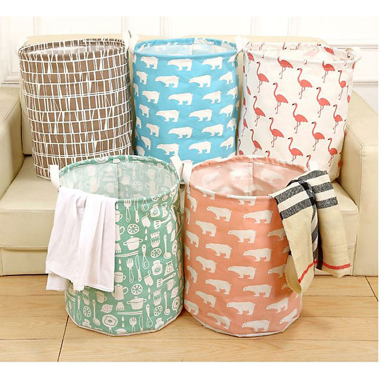 Sọt Vải Đựng Quần Áo Đồ Chơi Đồ Dùng Hình Thú Xinh Xắn