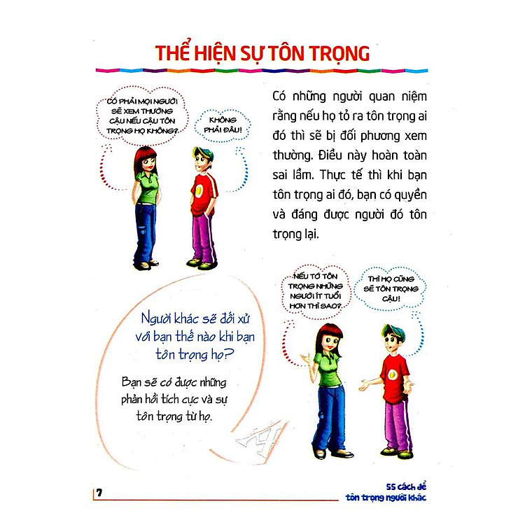 Tủ Sách Kĩ Năng Sống Dành Cho Học Sinh – 55 Cách Để Tôn Trọng Người Khác - Ảnh 4