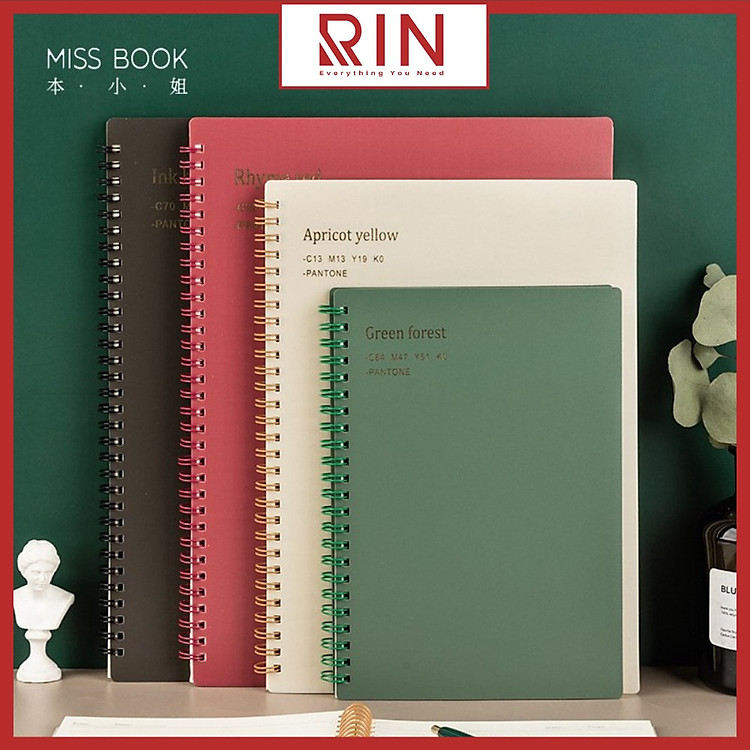 Sổ tay lò xo A5 (160 trang) - giấy ô vuông - Ảnh 3