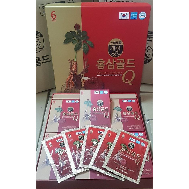 Nước Hồng Sâm Nhung Huơu Hàn Quốc Gold Q (50 ml * 30 gói)