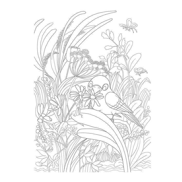 Trăm Hoa Đua Nở (Tô Màu Dành Cho Người Lớn) - Ảnh 7