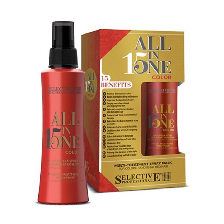 Xịt dưỡng tóc 15 tác động Selective All in One Color (bảo vệ màu nhuộm) 150ml