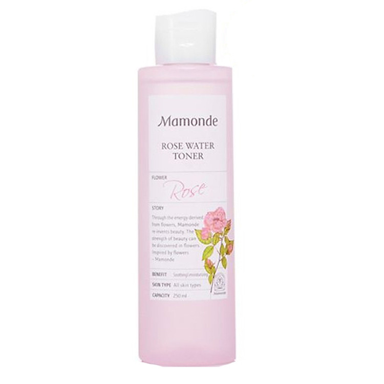 Nước Hoa Hồng Không Cồn Mamonde Rose Water Toner (250ml)