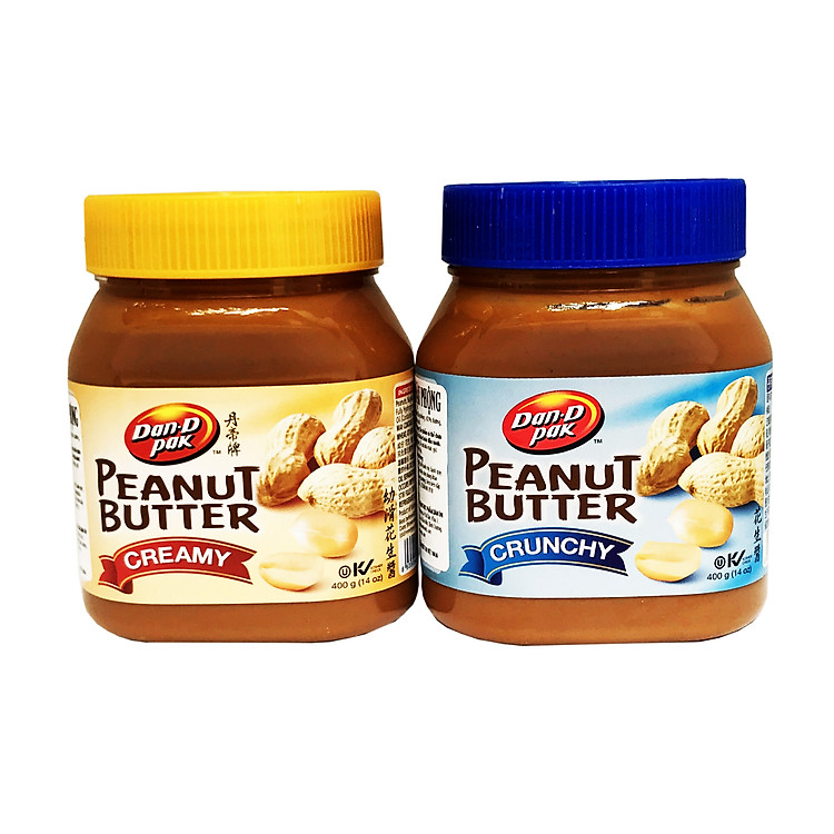 Combo 2 hũ bơ đậu phộng Creamy + Crunchy 400gr