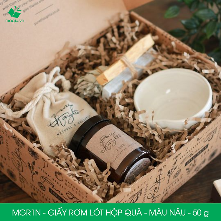 Giấy Rơm Lót Hộp Quà Màu Nâu (50g) - Ảnh 5