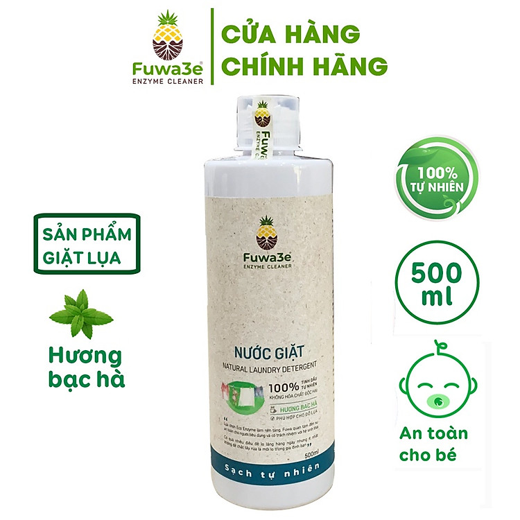 Mua tại Lazada: Nước giặt hữu cơ Fuwa3e cho bé 500ml Chính hãng, giá tốt