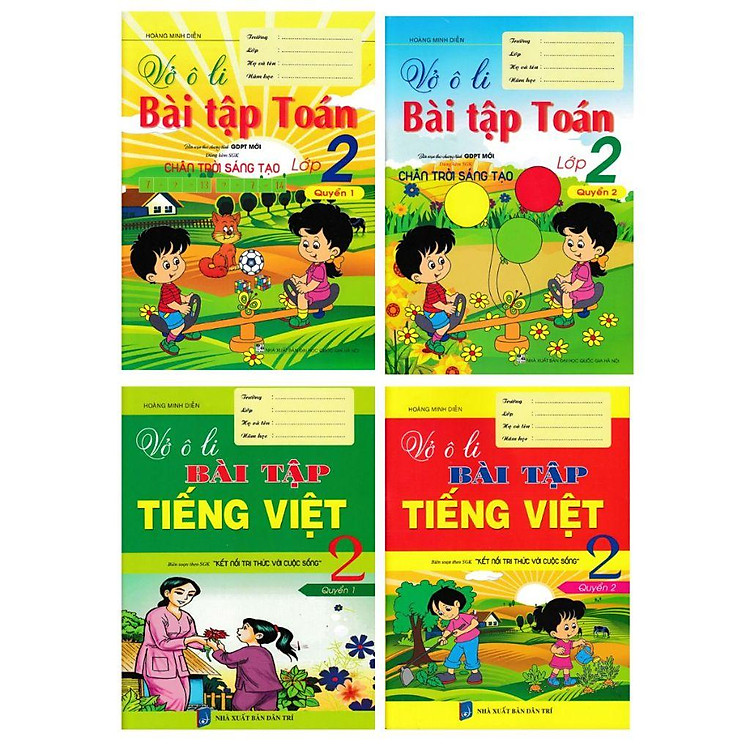 Vở Ô Li Bài Tập Toán Lớp 2 (Bám Sát SGK Chân Trời Sáng Tạo)