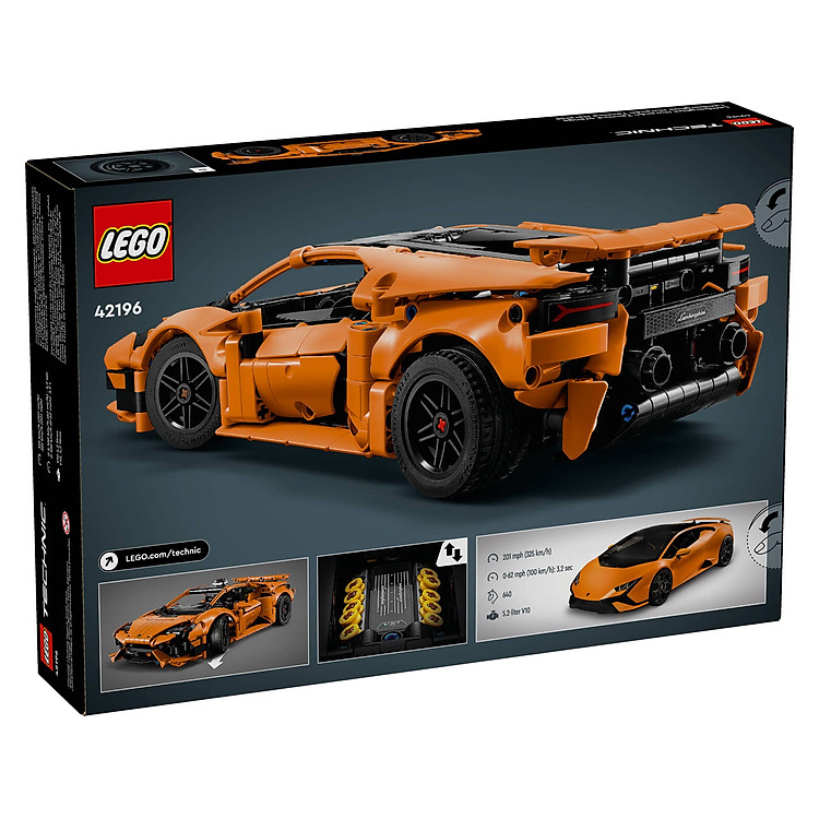 Mua LEGO TECHNIC 42196 Xe Lamborghini Huracán Chính hãng Tiết kiệm - Hình ảnh 4